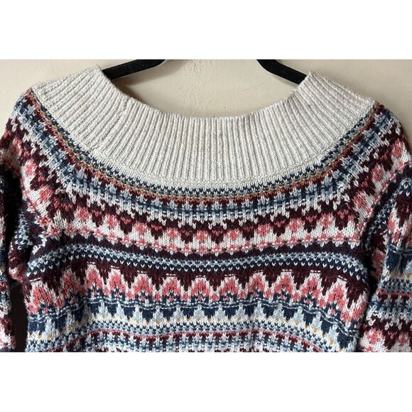 Abercrombie and Fitch AF Women's Off-Shoulder Knit Pullover Sweater Sweatshirt S - Picture 5 of 7